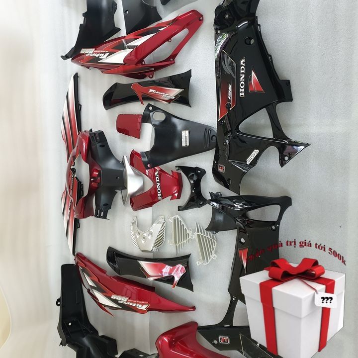 [QUÀ TẶNG TỚI 200K + BỘ TEM XE] Bộ dàn áo xe FUTURE NEO 125, nhựa ABS nguyên sinh cao cấp màu ĐỎ, phụ tùng xe máy giá rẻ