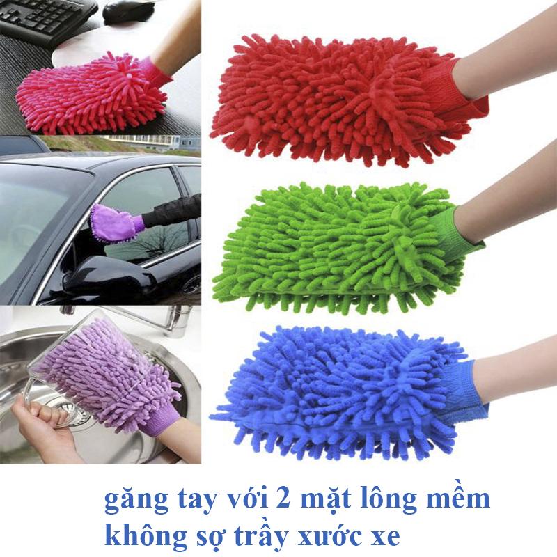 Bộ 3 dụng cụ rửa xe ô tô và xe máy