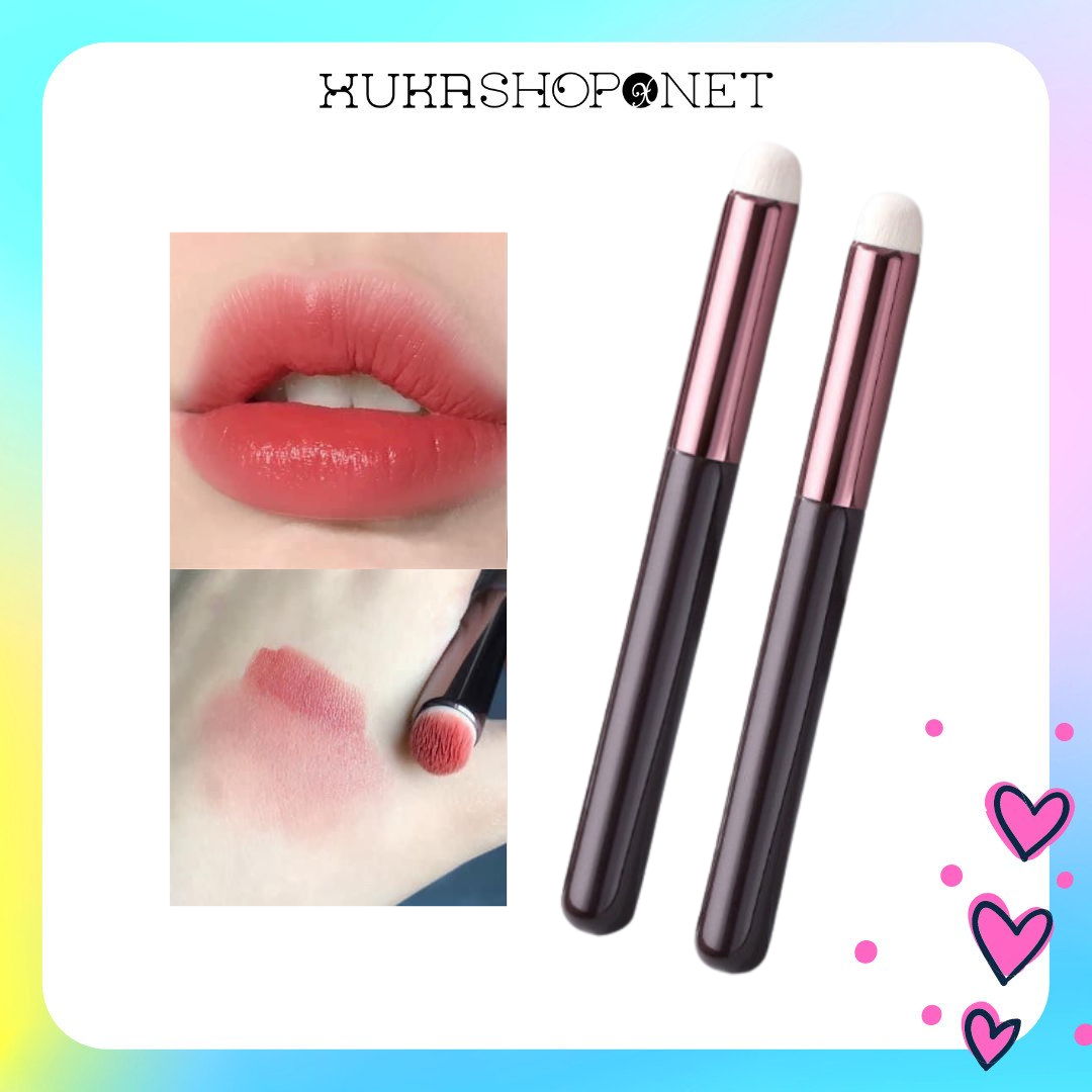 Cọ trang điểm đánh môi son môi che khuyết điểm mini đầu tròn siêu mềm và lì đa năng tiện lợi