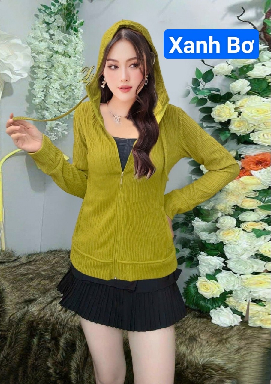 Áo khoác nữ chất đũa đốm 4 túi chất mát form dáng trẻ trung đi chơi đi làm đều xinh
