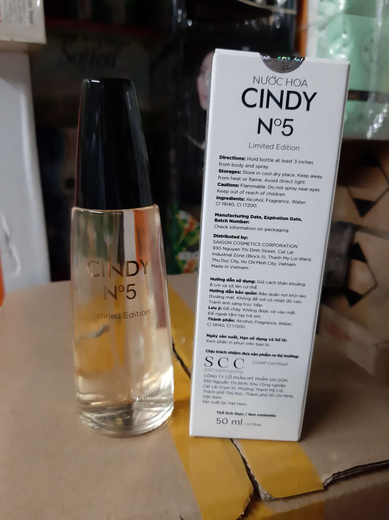Nước Hoa Cindy No5 Limited Edition Nắp Đen 50ml (chính hãng mẫu mới)