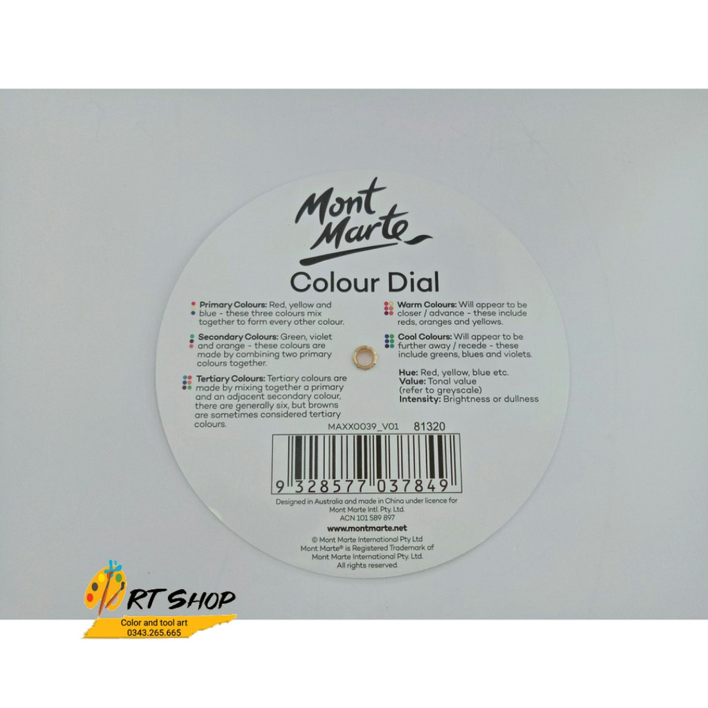 Instruction sheet mix colors mini Mont Marte -𝗖𝗼𝗹𝗼𝘂𝗿 𝗗𝗶𝗮𝗹