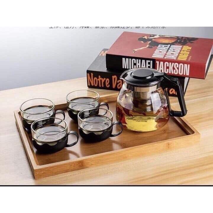 Premium Glass Teapot Set-glass tea pot filter