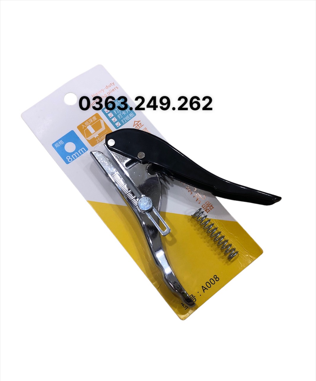 Kìm bấm lỗ cho âm vít 8mm