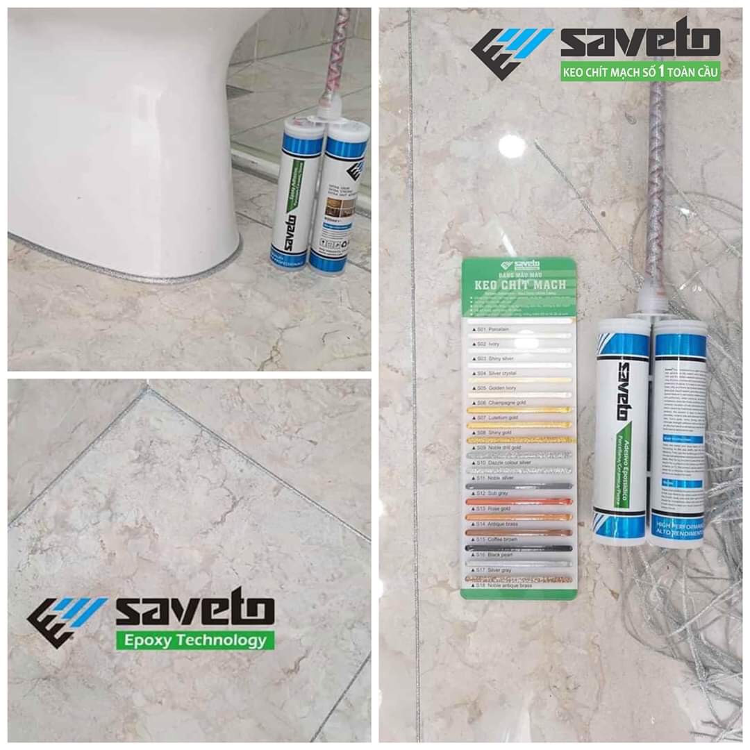 Combo 5 chai keo chà ron SAVETO cao cấp dùng 75m2