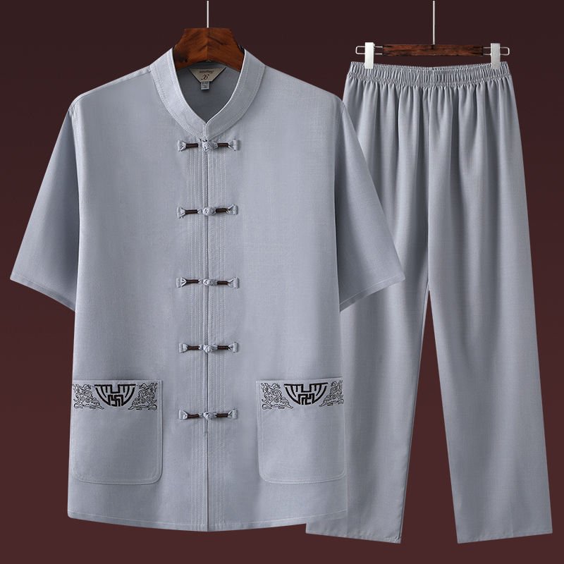 Bộ Đũi Nam cổ tàu ( Mát - Nhẹ Như Không) mã ( K96 )