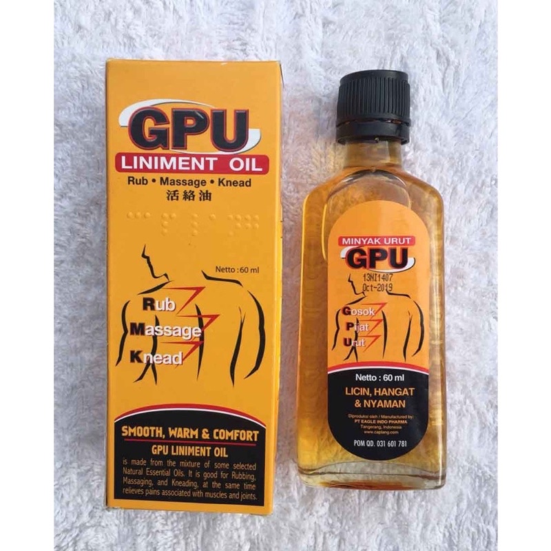 Dầu Gừng Xoa Bóp GPU THÁI LAN 60Ml