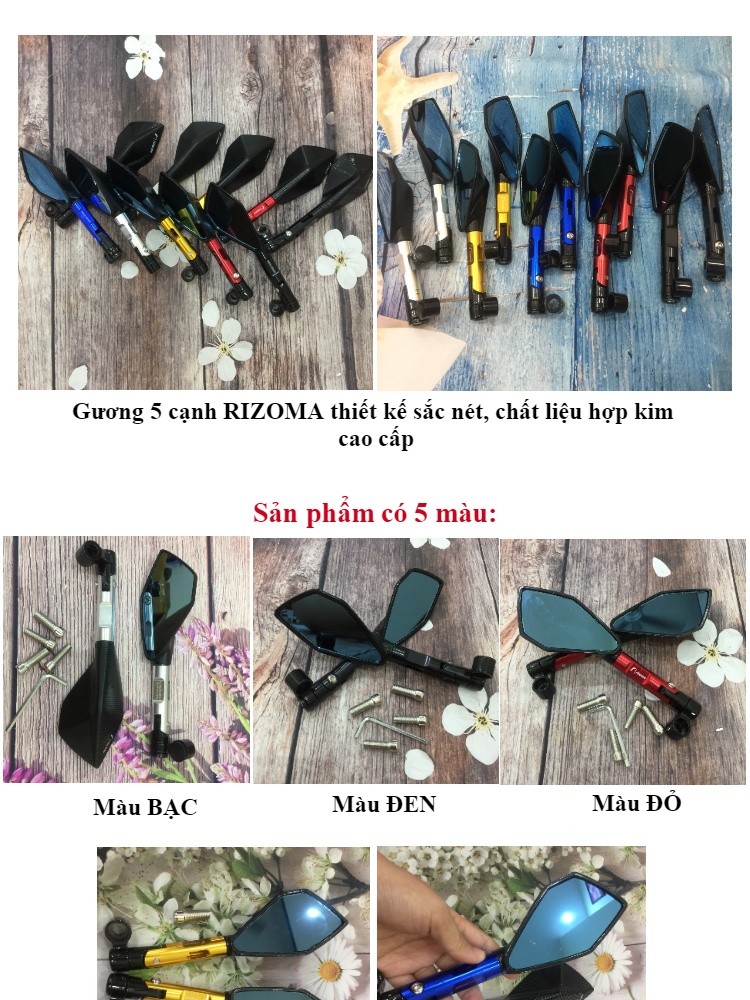 Gương 5 cạnh Rizoma ( giá 1 đôi)