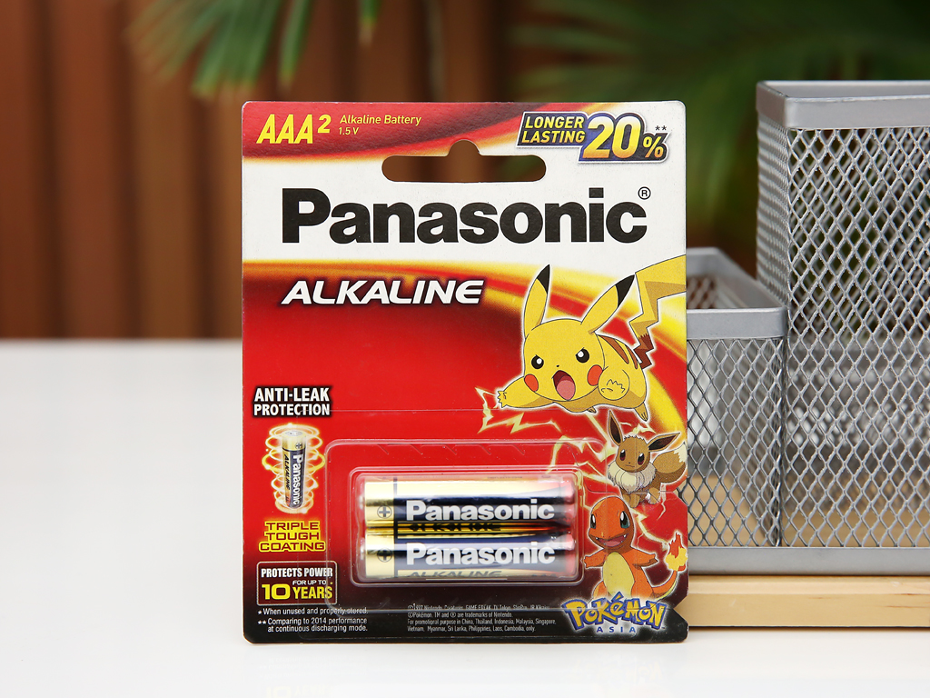 [HCM]Vỉ 2 viên Pin tiểu AAA Panasonic Alkaline LR03T/2BPKV ( LR03T/2B-V)