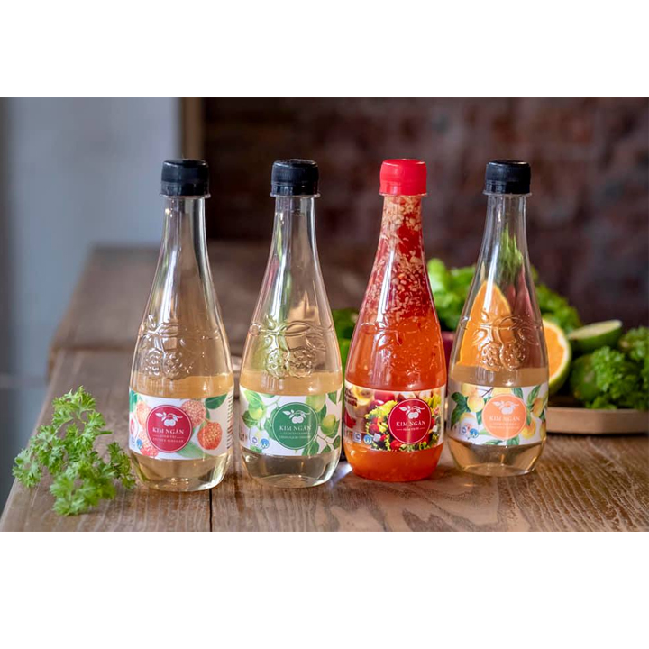 Giấm Vải Kim Ngân (450ml)