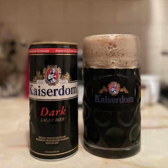 Bia Kaiserdom Dark - nhập khẩu Đức - 1 lon 500ml