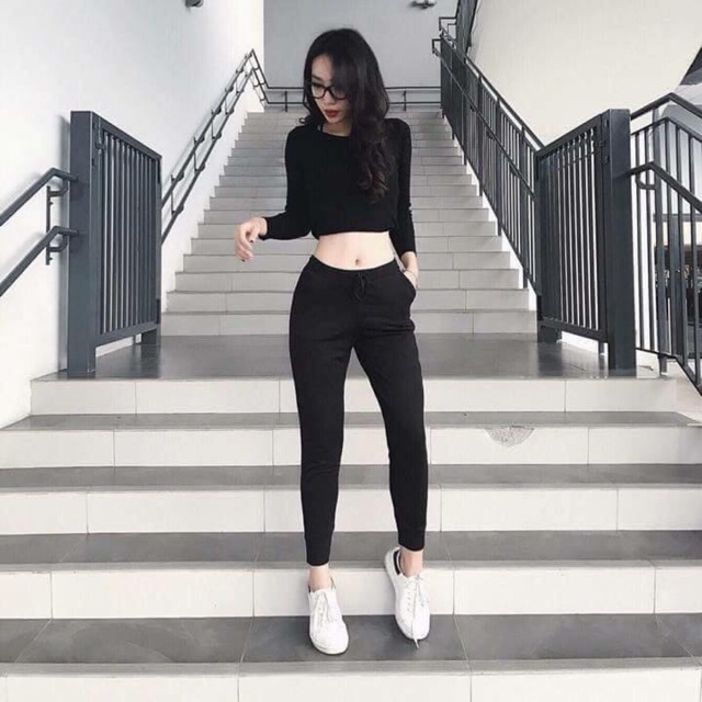 Quần Jogger len tăm thời trang