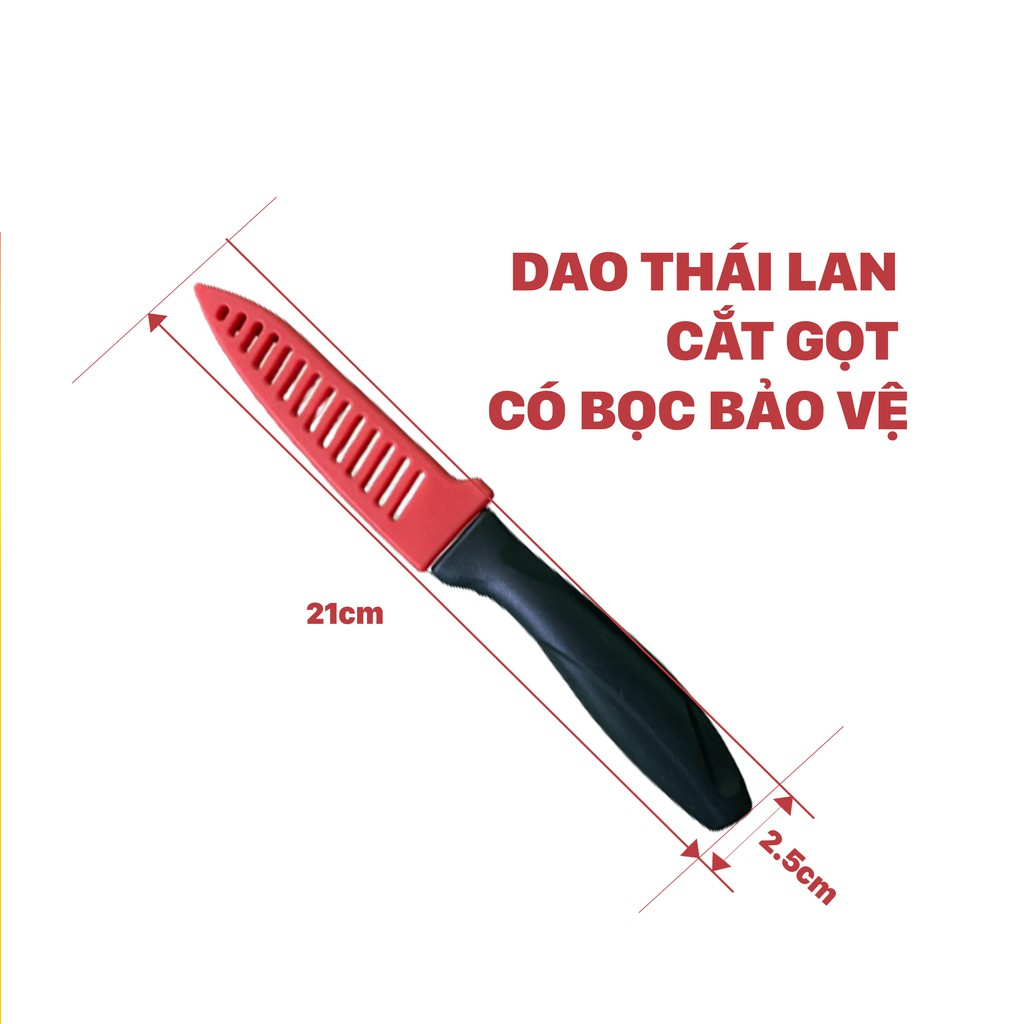 Dao thái lan cắt gọt có bao nhựa bảo vệ, hàng thép cao cấp
