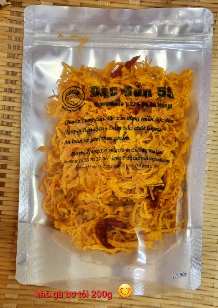 Khô gà bơ tỏi Đặc sản 5S