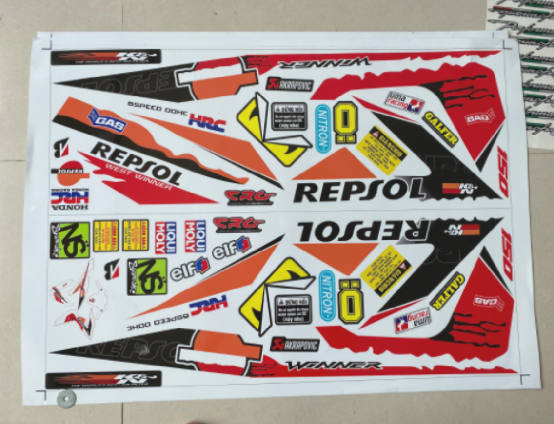 Tem rời winner Repsol dán xe trắng