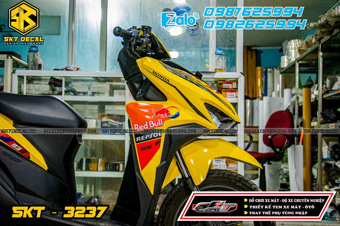 tem rời vario vàng cam repsol