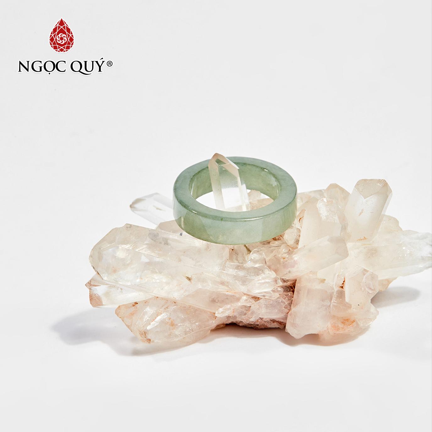 Nhẫn đá cẩm thạch nước ngọc mệnh mộc hoả - ngọc quý gemstones