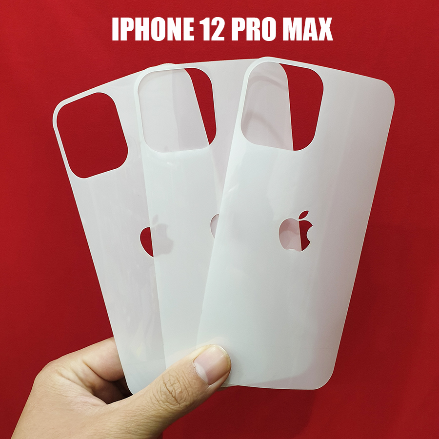 Dán PPF 3 lớp chống xước mặt lưng - chống xước viền Iphone 12 Pro Max