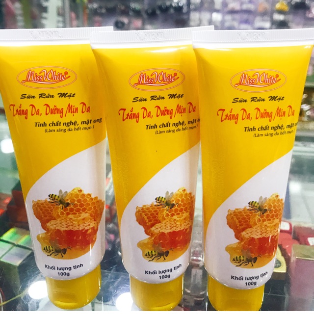 Sửa Rửa Mặt MissWhite Nghệ Mật Ong 100g