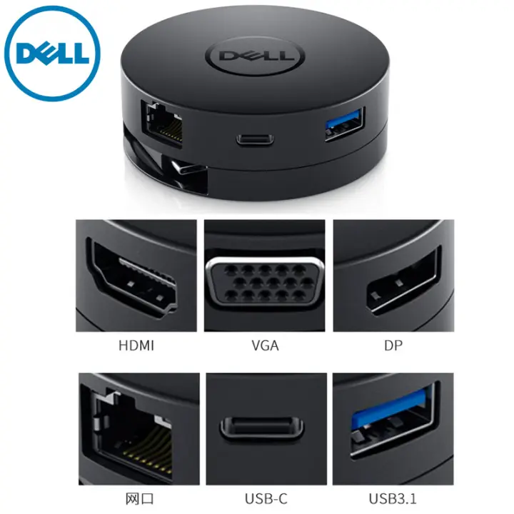 Dock Dell Thunderbolt, WD19Tb, WD19dc, Adapter Dell DA300, 180w - 8