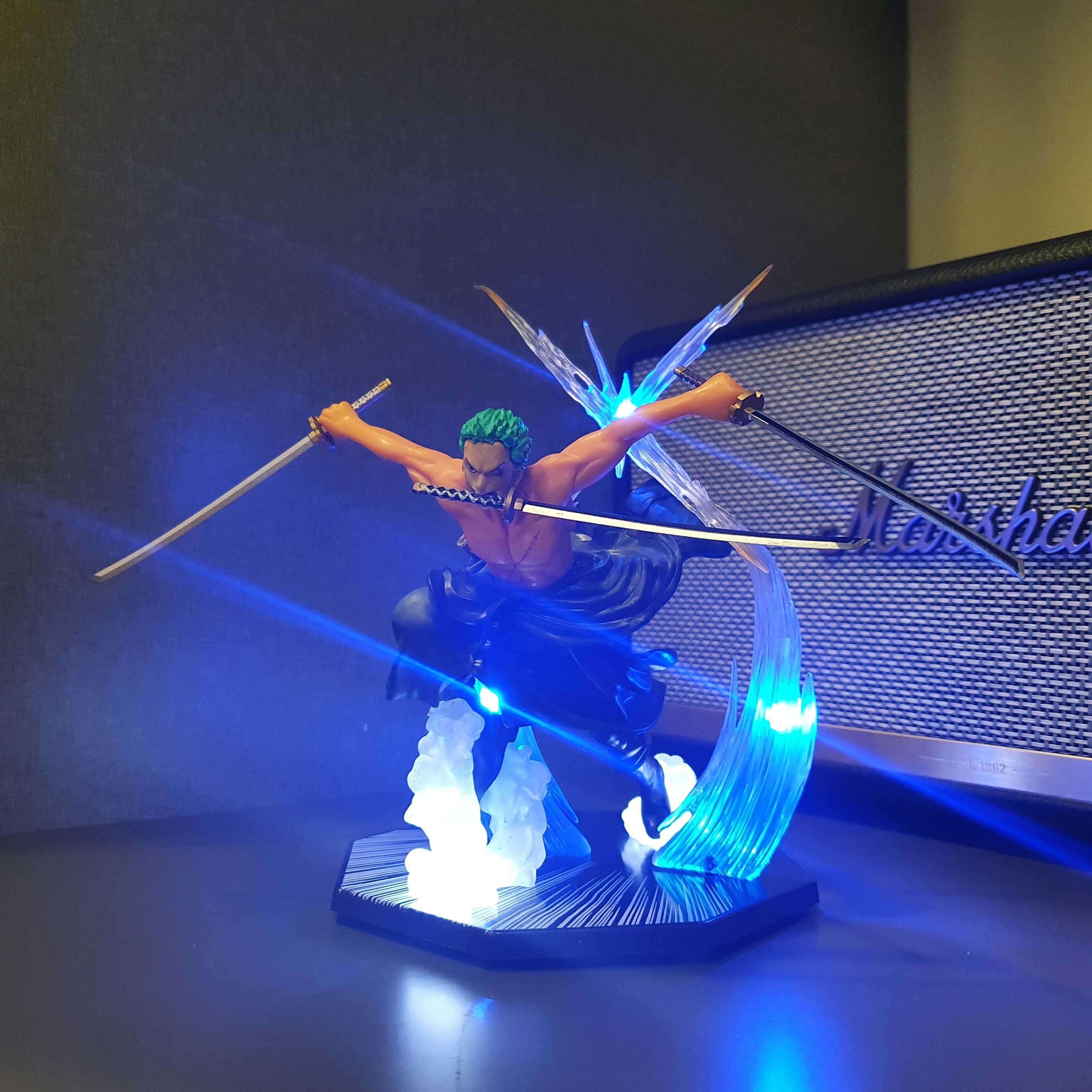 Mô hình Zoro 17 cm 2 đầu + có LED - One Piece
