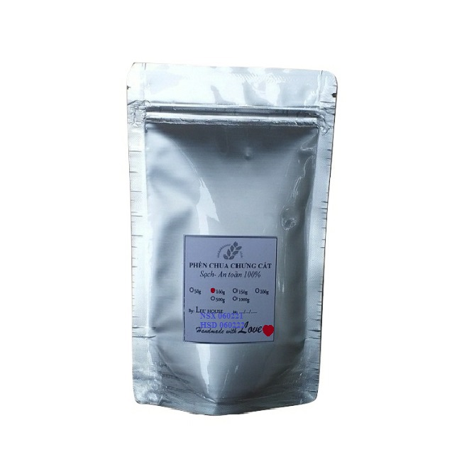 100gr Bột phèn chua chưng khô nguyên chất (Phèn phi)