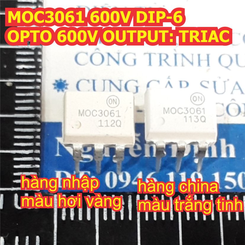 5 con moc3061 600v sop-6 hoặc dip-6 opto 600v output: triac kde2086