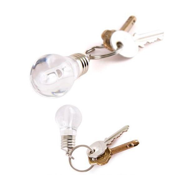 Móc khóa hình bóng đèn Led đổi màu