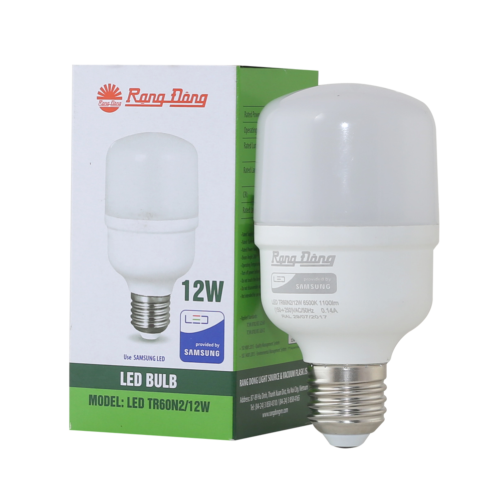 Bóng đèn LED Trụ 12W Rạng Đông - SAMSUNG ChipLED