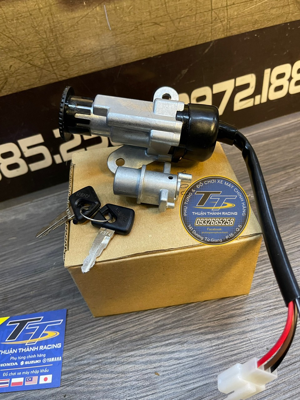 Khóa máy trước sau yaz l2 - yaz125