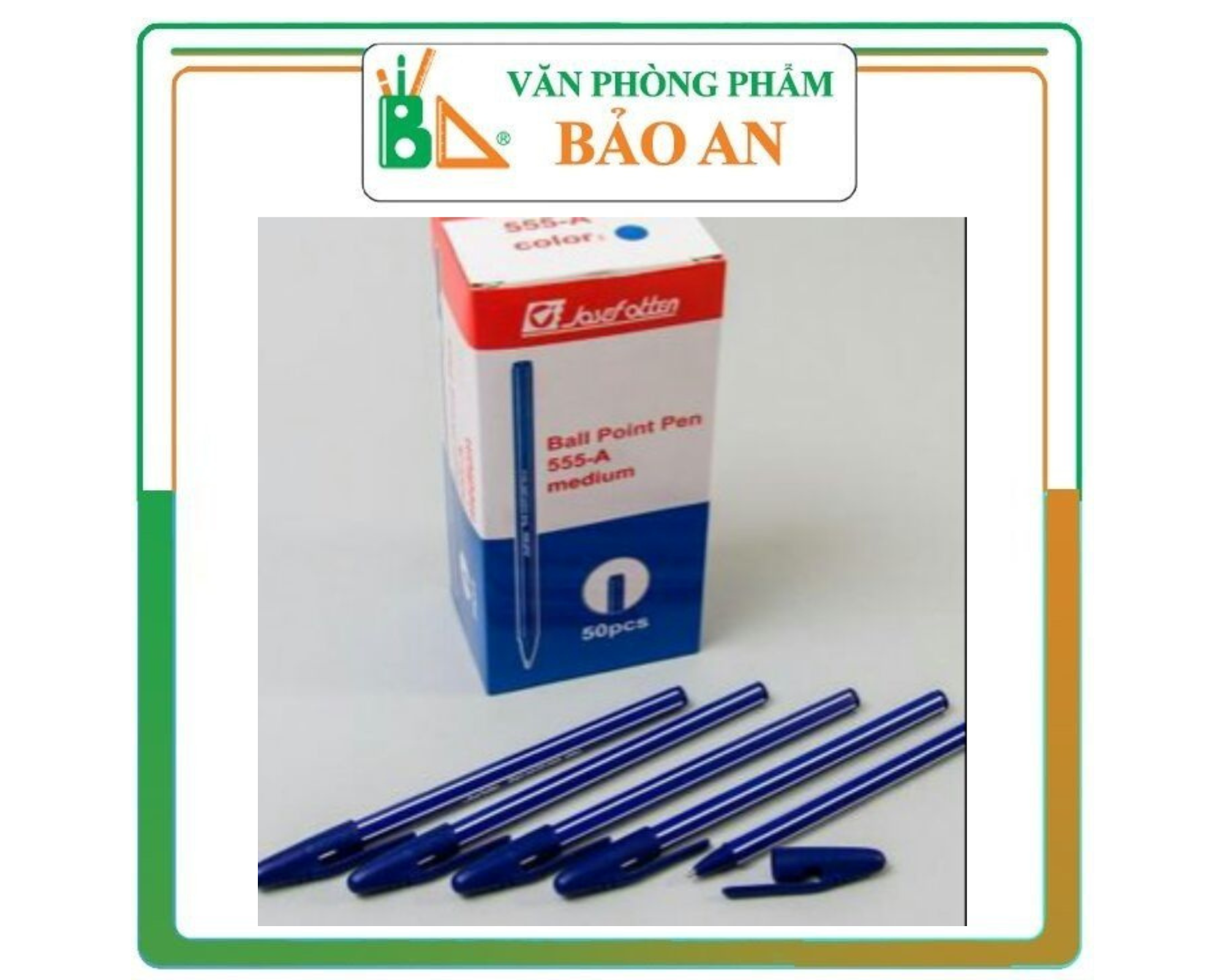 Bút bi aihao màu đen - văn phòng phẩm bảo an