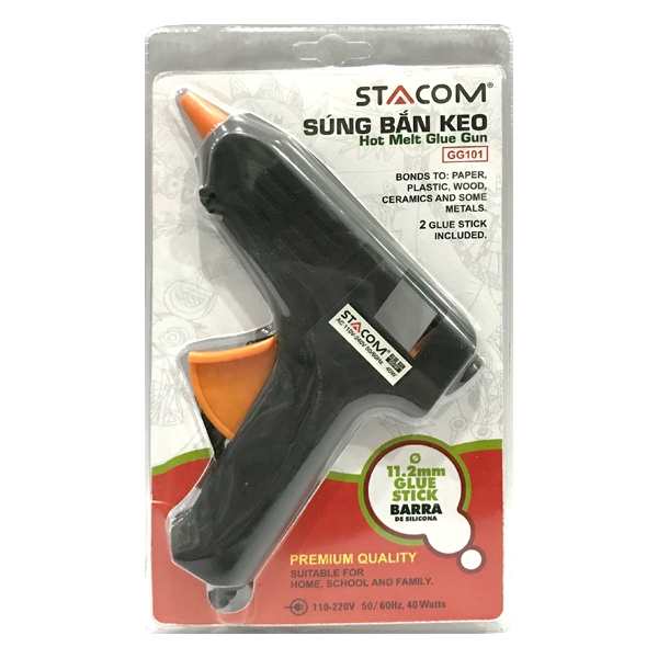 Súng bắn keo 40 watts-gg101 stacom - màu đen