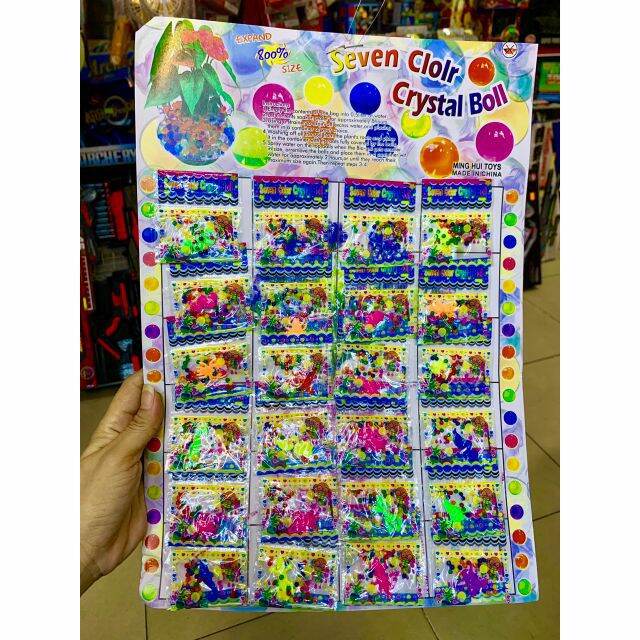 [MUA 2 GIẢM 5%]Vỉ 24 bịch hạt nở đồ chơi cho bé