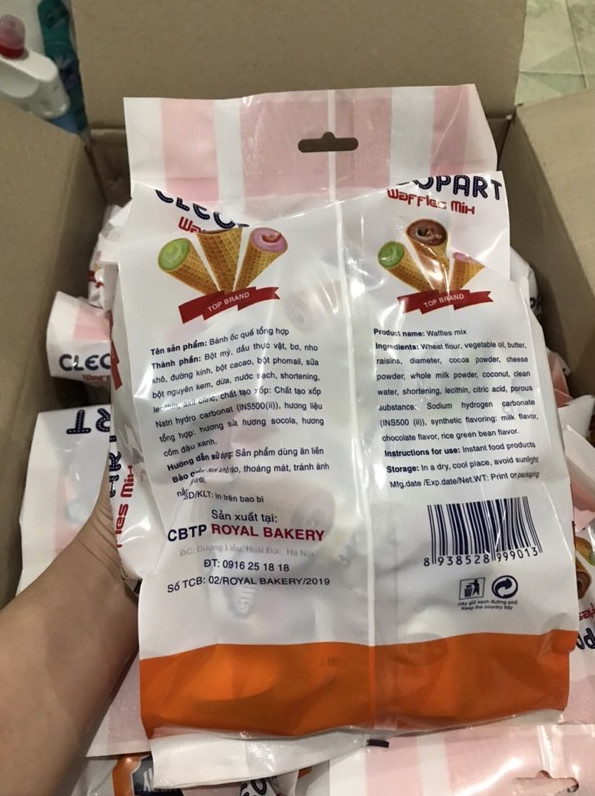 Cleopart mix multi-flavor waffle cone-300g bag