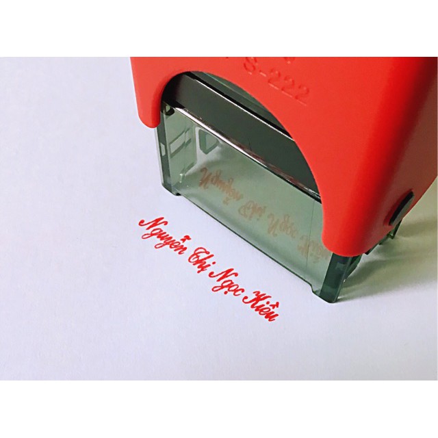 Khắc dấu tên hiệu shiny s-222