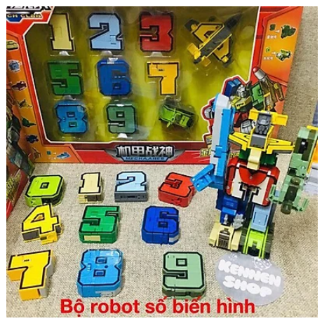 [Rẻ vô địch] [Ảnh thật] [Có sẵn] Bộ robot biến hình số từ 0-9 đồ chơi lắp ráp