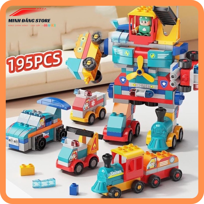 Đồ chơi lego duplo robot biến hình 195 chi tiết