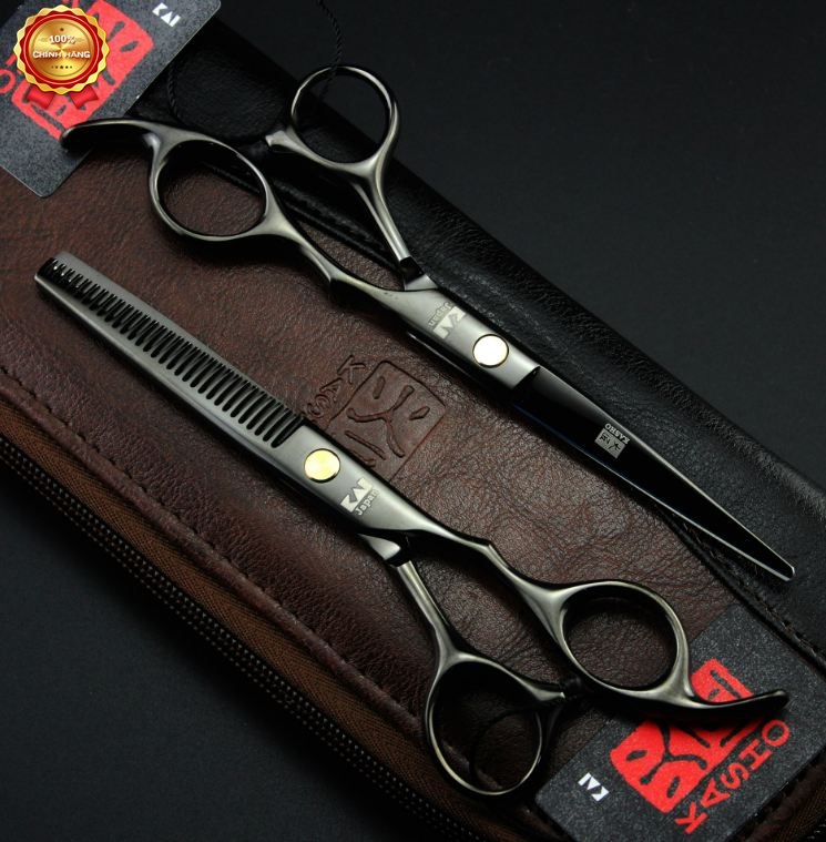 Kéo cắt tóc Kasho HA 05 đen (1 cây cắt)