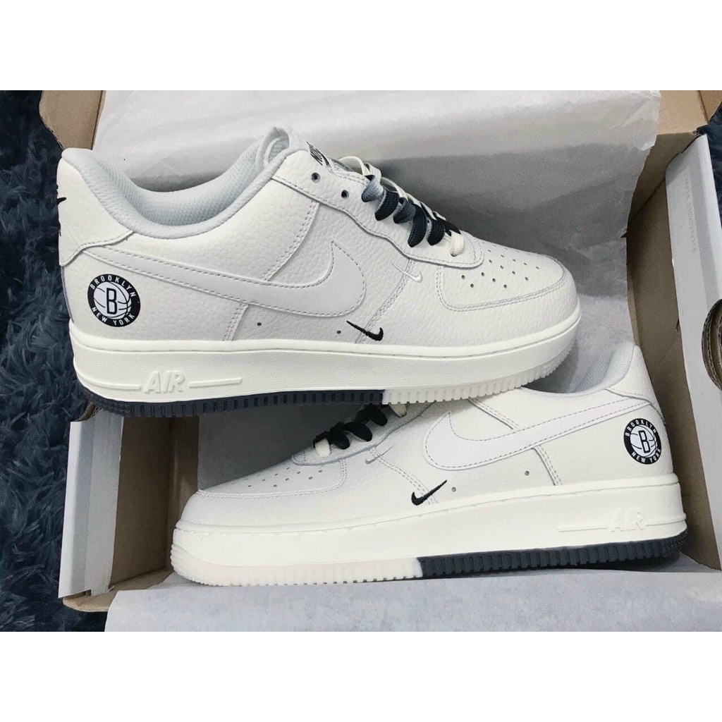 Hàng Likeauth Giày Air Force 1 Be Sữa Low Brooklyn Sail Black Giày Af1 Âm  Dương Chữ B Đế 2 Màu Bản Full Box Bill Giày Sneaker Thể Thao Nam Nữ -  Mixasale