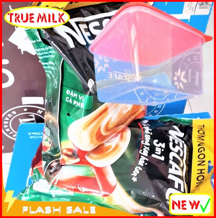 Combo 2 Túi Cafe Nescafe Túi Xanh 46gói x 17g - Ca phe rang xay hoa tan - cafe sữa đá - nescafe do - ca phe sua da - ca phe 3in1 - café 3in1 - ca phe hoa tan - nesxanh46 trueme truemilk truemenews