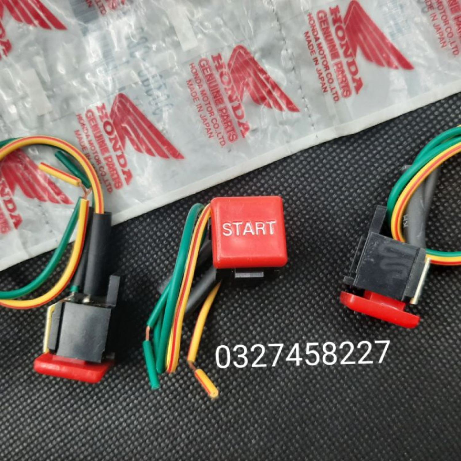 Nút công tắc đề khởi động xe dream thái có chữ start zin