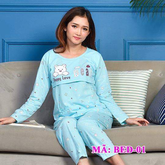 Đồ Bộ Bầu Và Sau Sinh Cho Con Bú Hàng Đẹp Chất Mềm Mịn,Nhiều Hình Nhiều Mầu