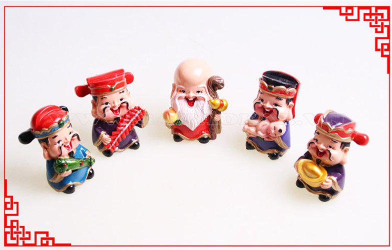 BỘ Tượng 5 Ông PHÚC LỘC THỌ TÀI HỶ