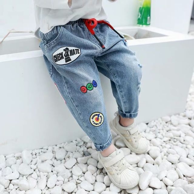 Quần Jeans dây rút