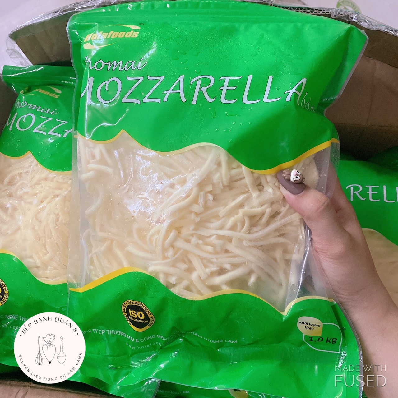[Freeship + Quà Tặng 10k ](GIAO HÀNG NHANH 4H CHỈ GIAO TRONG HCM) Phô mai bào Mozzarella Hoàng Lâm 1kg