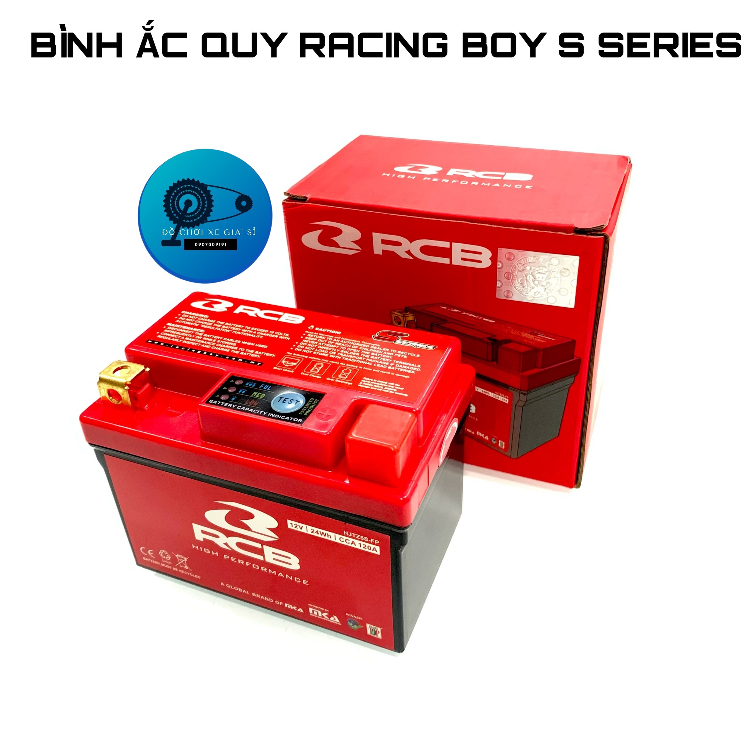 Bình ắc quy racingboy s series c.hãng