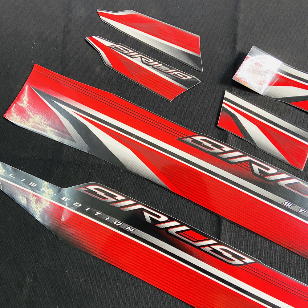 [CHUYÊN TEM SIRIUS] TEM DÁN XE SIRIUS 2019 ĐỜI MỚI 3 LỚP CAO CẤP ĐẸP KHÔNG TÌ VẾT SIÊU CHẤT (MÀU ĐỎ)