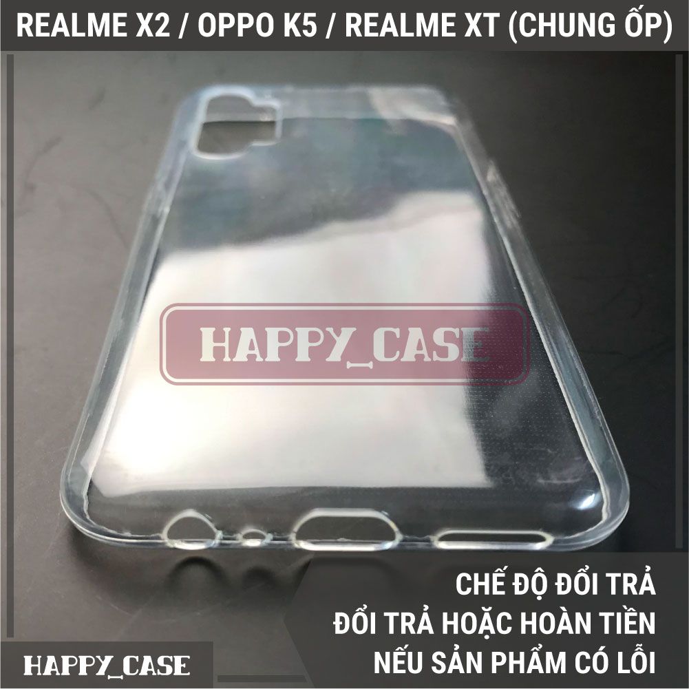 Ốp Điện Thoại REALME X2 / OPPO K5 / REALME XT (CHUNG ỐP)(LOẠI ĐẸP) Thin Transparent Silicon
