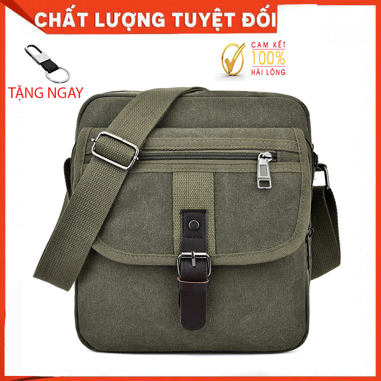 Túi đeo chéo vải bố nam nữ thời trang hàn quốc