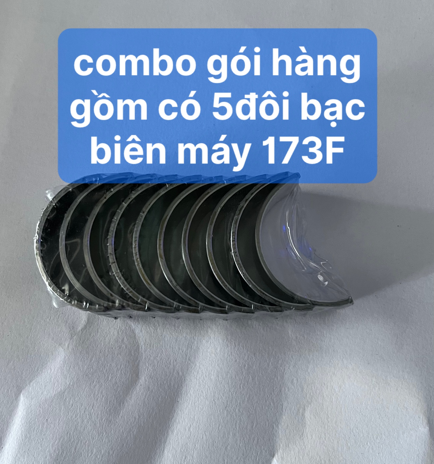 Gói hàng combo gồm có 5đôi bạc biên máy cày 173f , 5đôi bạc biên máy cày 173f đồ máy cày f